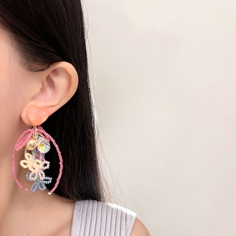 Bead Drop Earring Bow