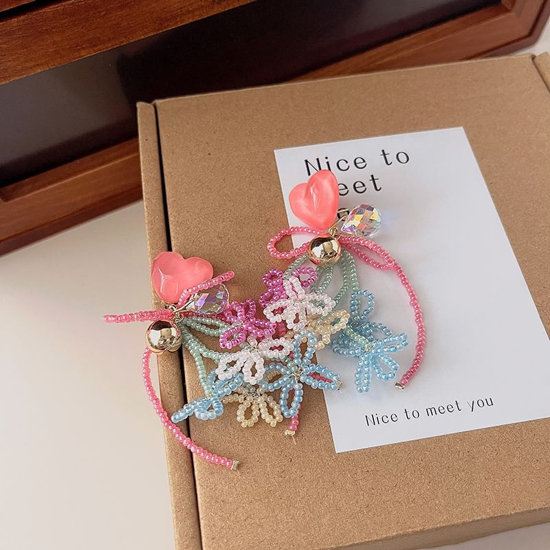 Bead Drop Earring Bow