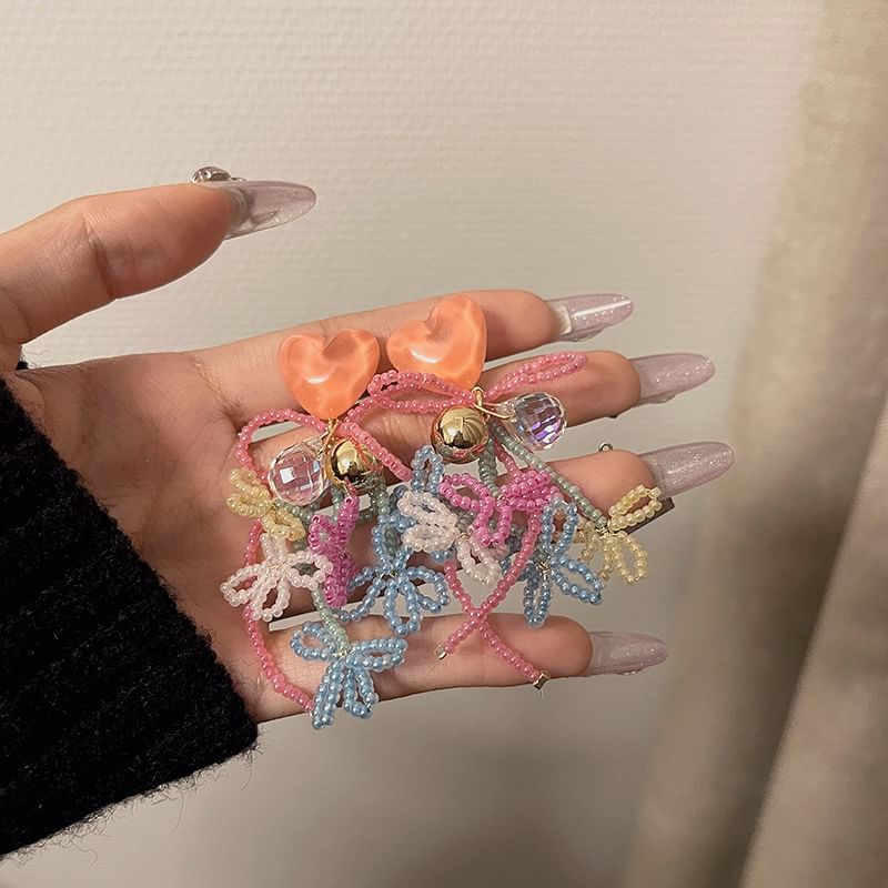 Bead Drop Earring Bow