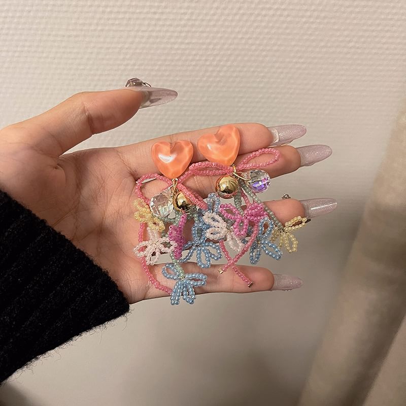 Bead Drop Earring Bow