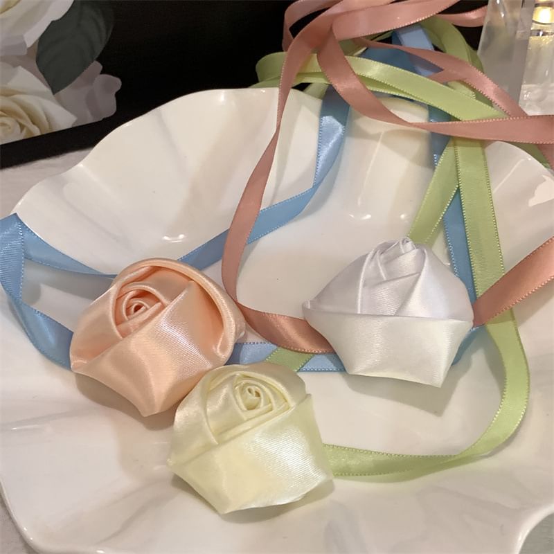 Choker Rose Ribbon