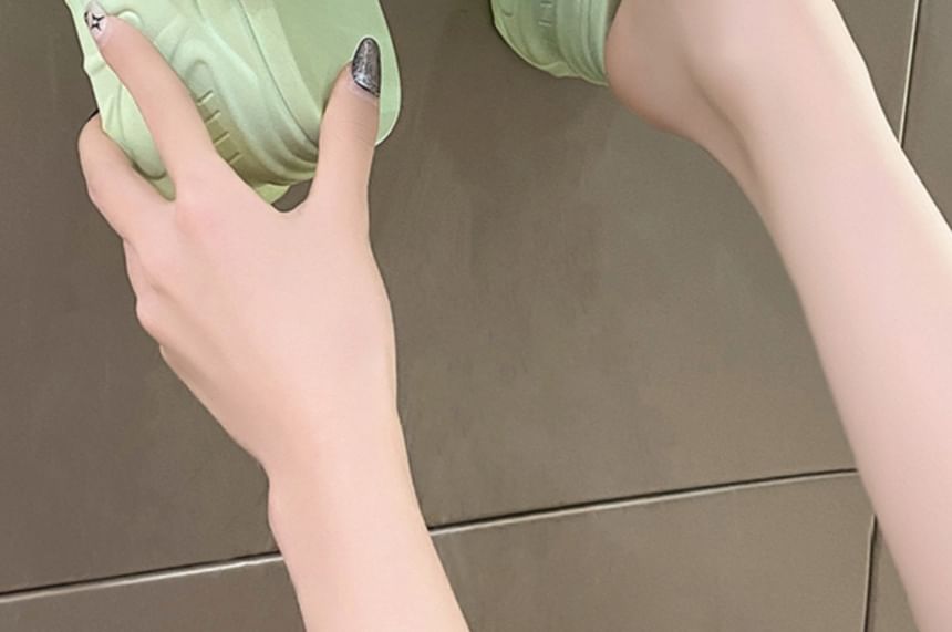 Faux Pearl Platform Sandals