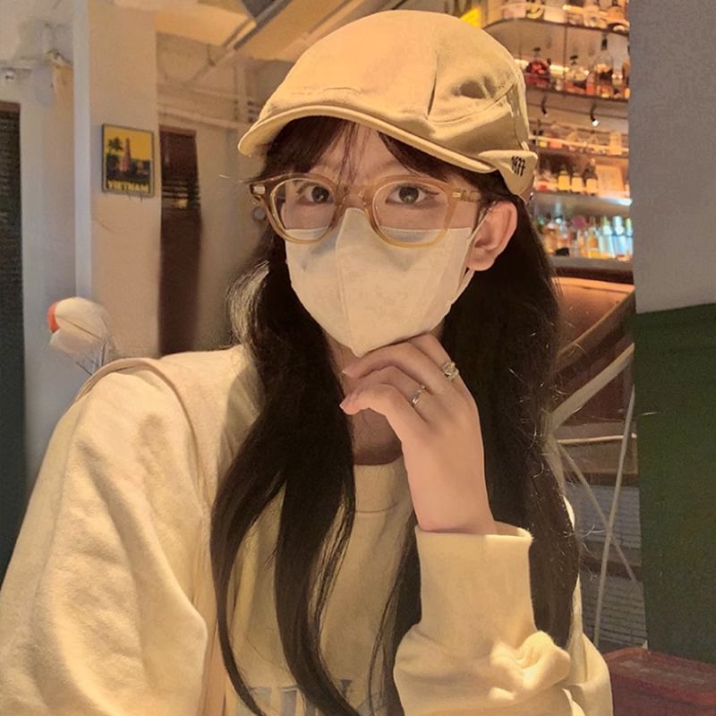 Flat Numerical Cap Embroidered