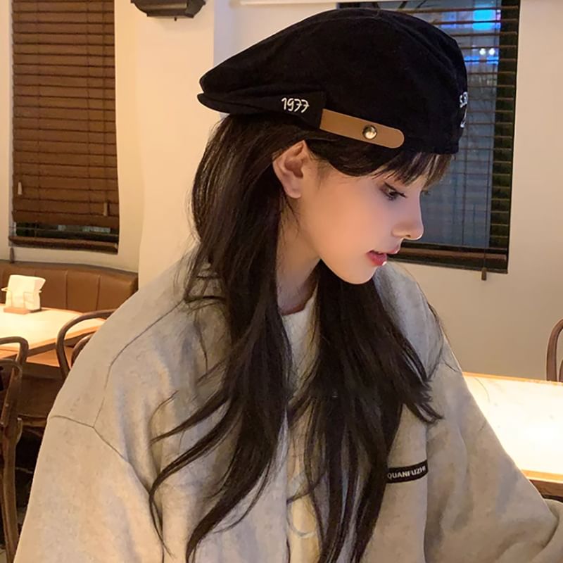 Flat Numerical Cap Embroidered