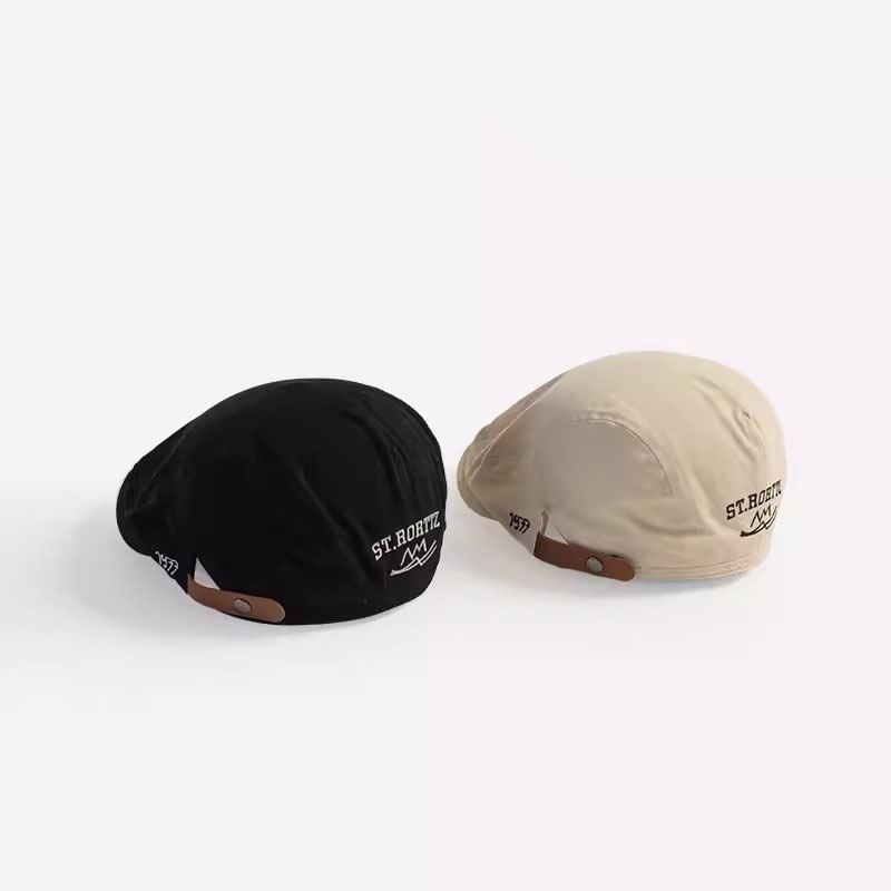 Flat Numerical Cap Embroidered