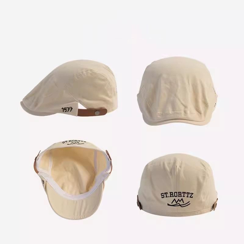 Flat Numerical Cap Embroidered