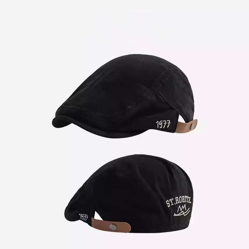 Flat Numerical Cap Embroidered
