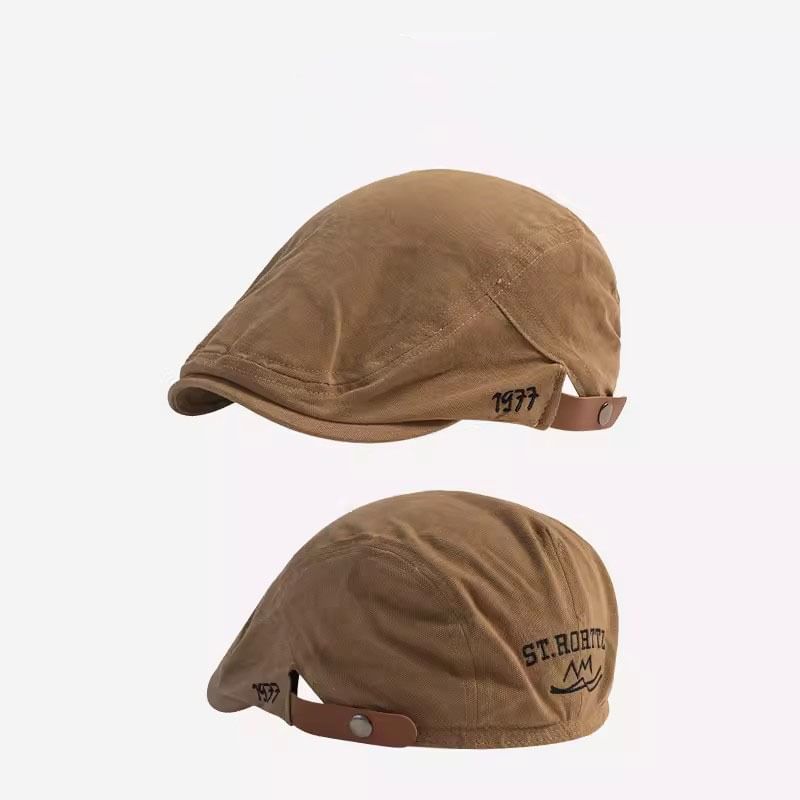 Flat Numerical Cap Embroidered