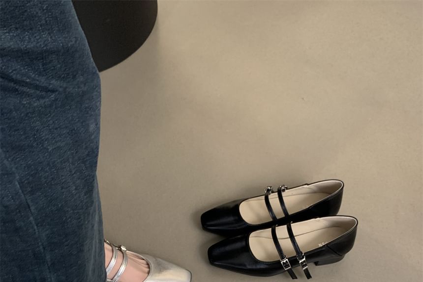 Chunky Shoes Heel Jane Mary