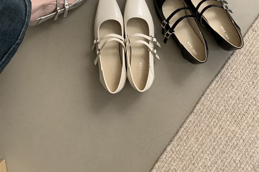 Chunky Shoes Heel Jane Mary