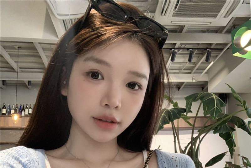 Cardigan Print Floral A-Line Ruffle Pointelle Plain Dress Spaghetti Strap / Mini