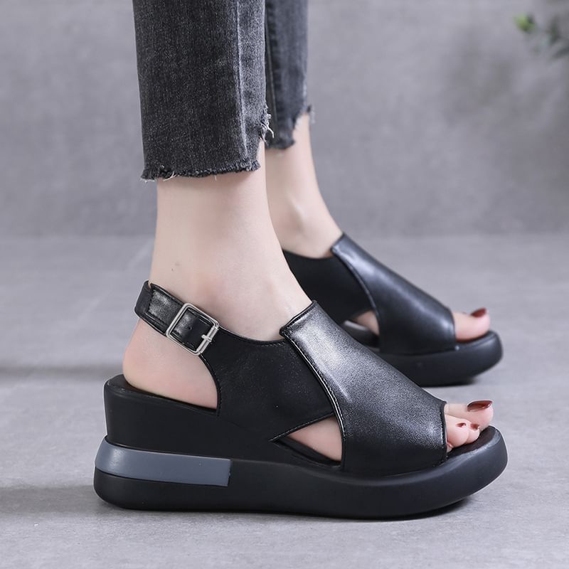 Wedge Sandals Slingback Platform