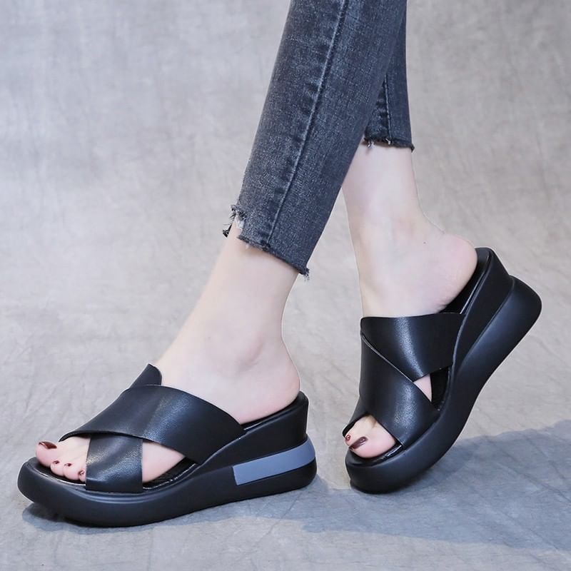 Wedge Sandals Slingback Platform