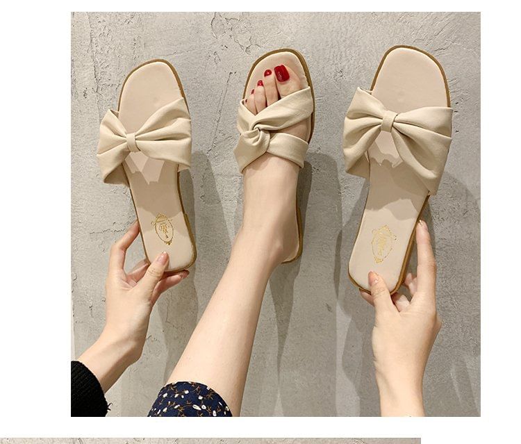 Slide Bow Sandals