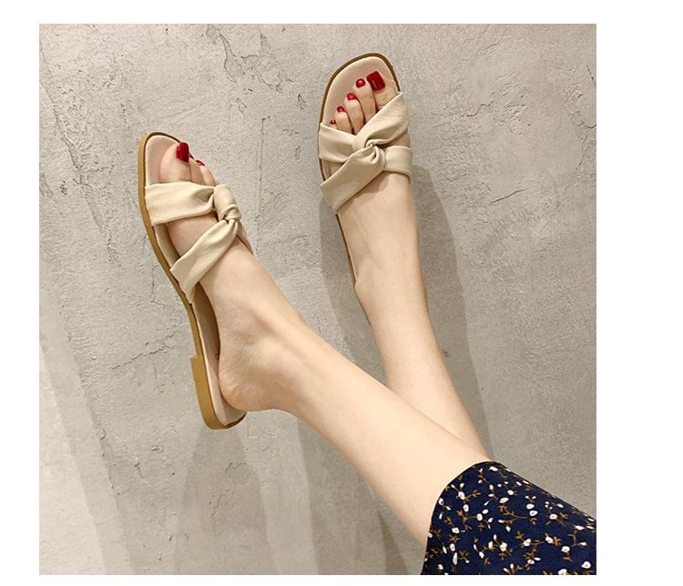 Slide Bow Sandals