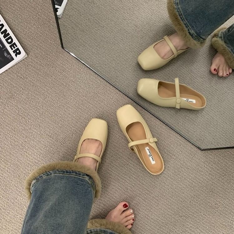 Square Toe Mules