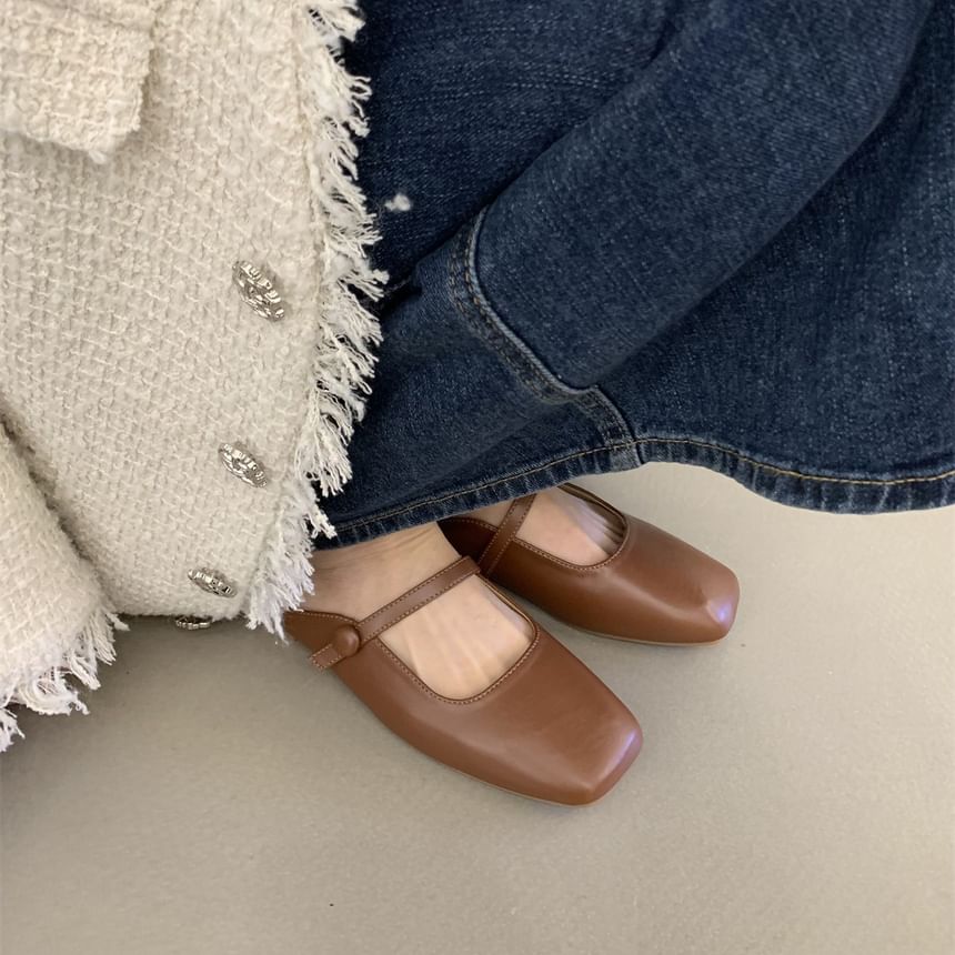 Square Toe Mules