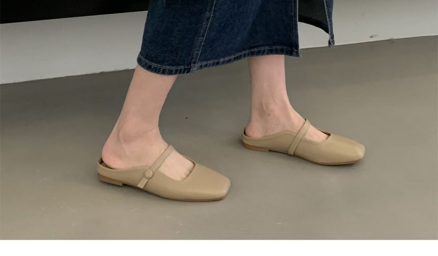 Square Toe Mules
