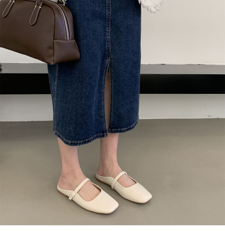 Square Toe Mules