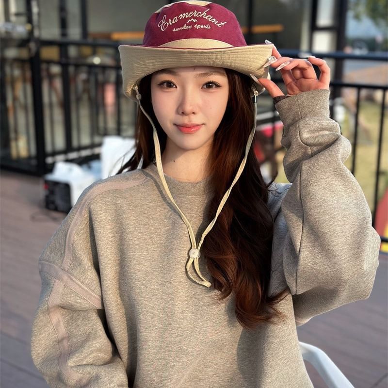 Embroidered Hat Letter Boonie