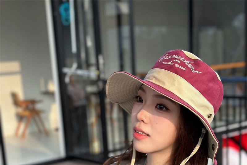 Embroidered Hat Letter Boonie