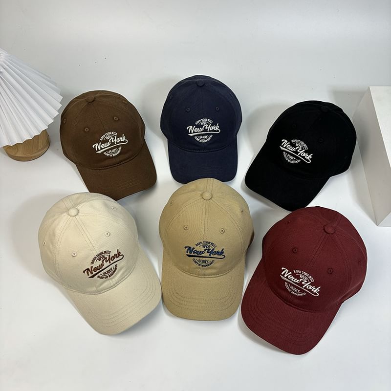 Letter Baseball Cap Embroidered