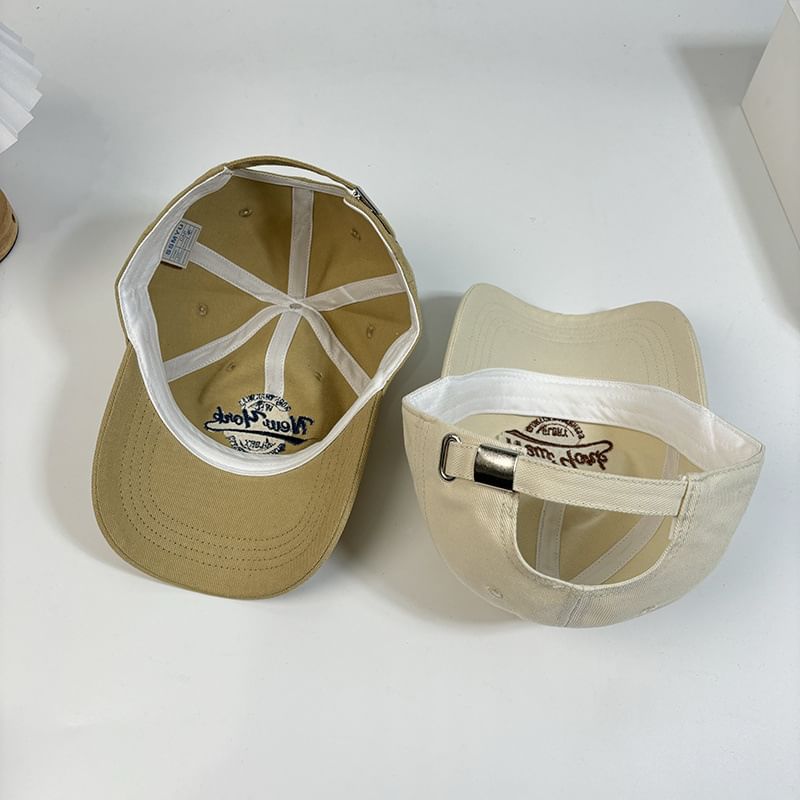 Letter Baseball Cap Embroidered