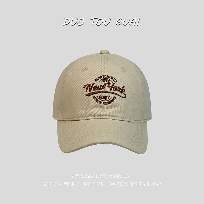 Letter Baseball Cap Embroidered