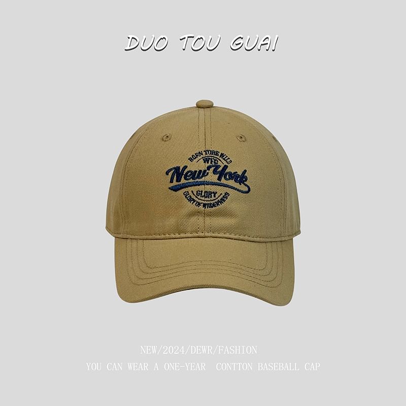 Letter Baseball Cap Embroidered