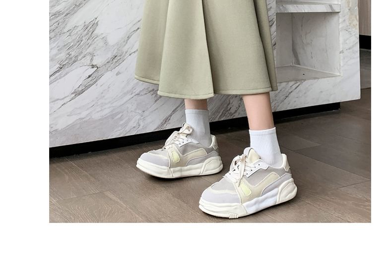 Plain High A-Line Midi Skirt Waist