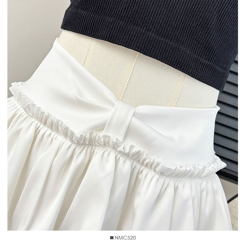 Layered Mini Skirt with Waist Detail
