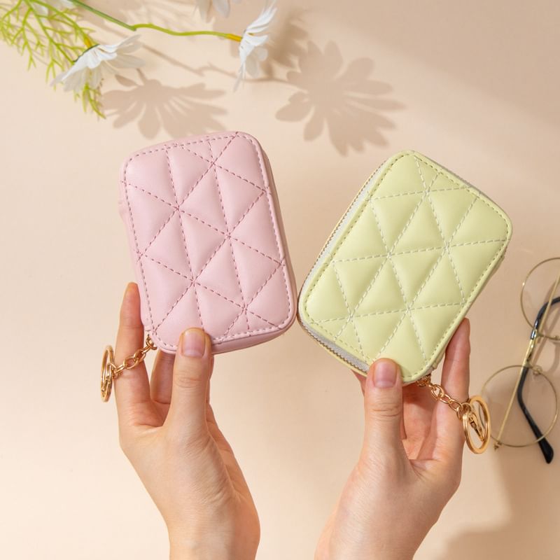 Mini Quilted Makeup Pouch