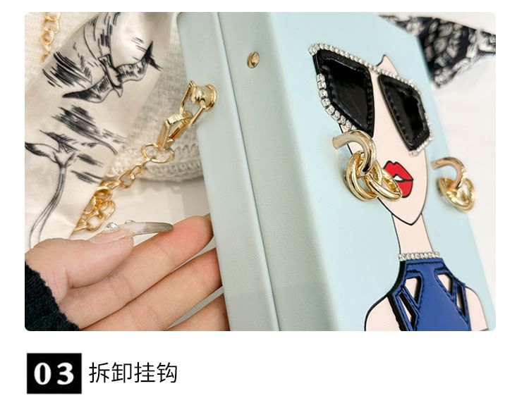 Print Crossbody Face Bag