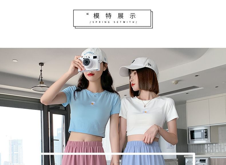 Pants Designs) Leg Straight (Various Elastic Waist Plain