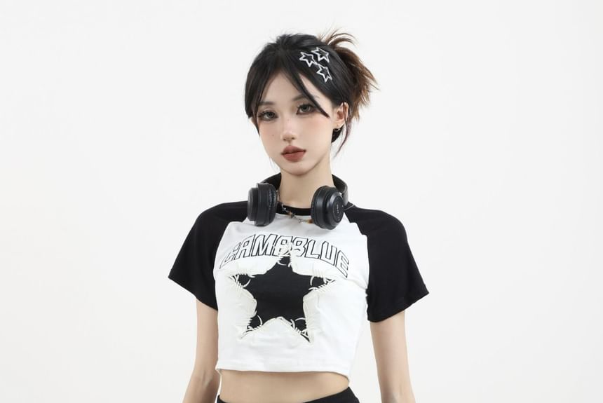 Mid Rise Denim Hot Pants