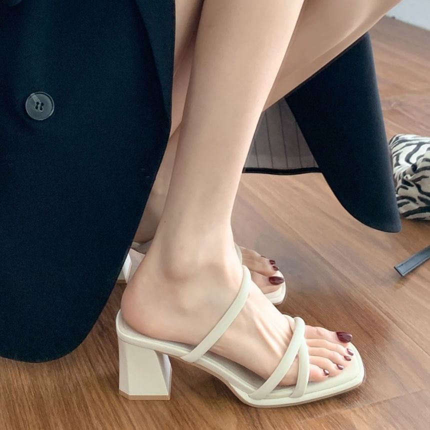 Chunky Sandals Heel Slide