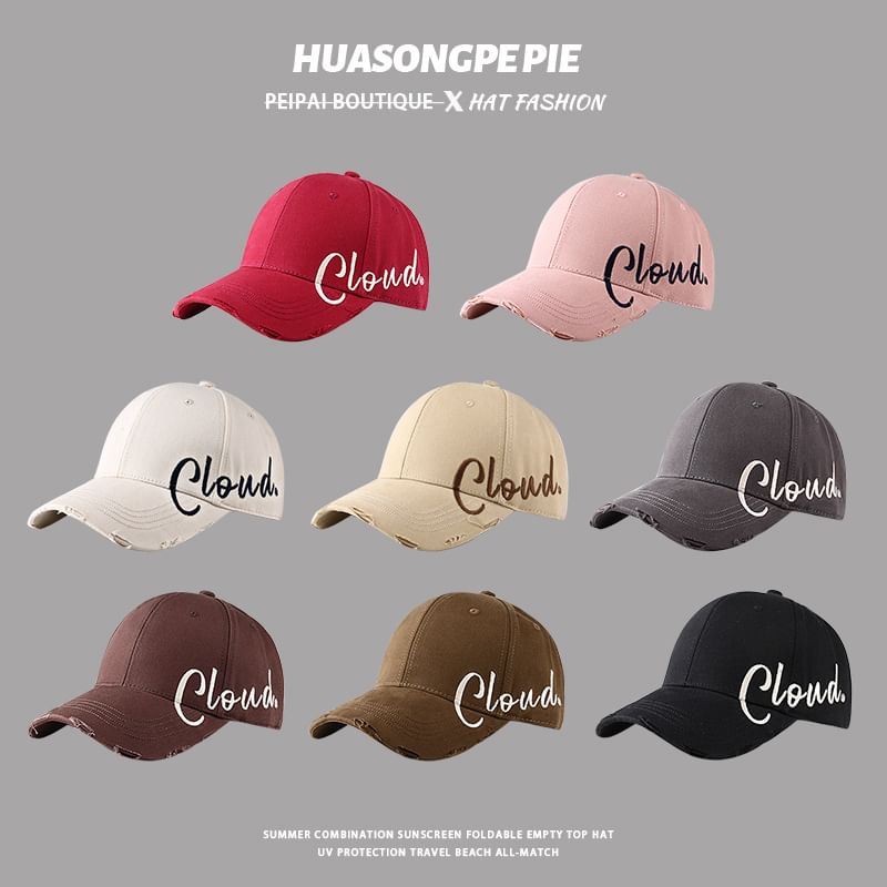 Cap Print Lettering Baseball