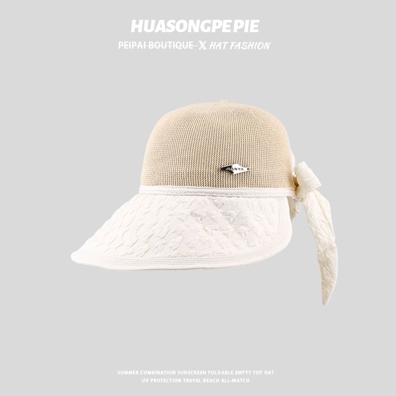 Textured Woven Panel Hat Sun