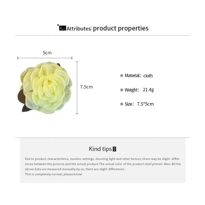 Mesh Floral Claw Hair