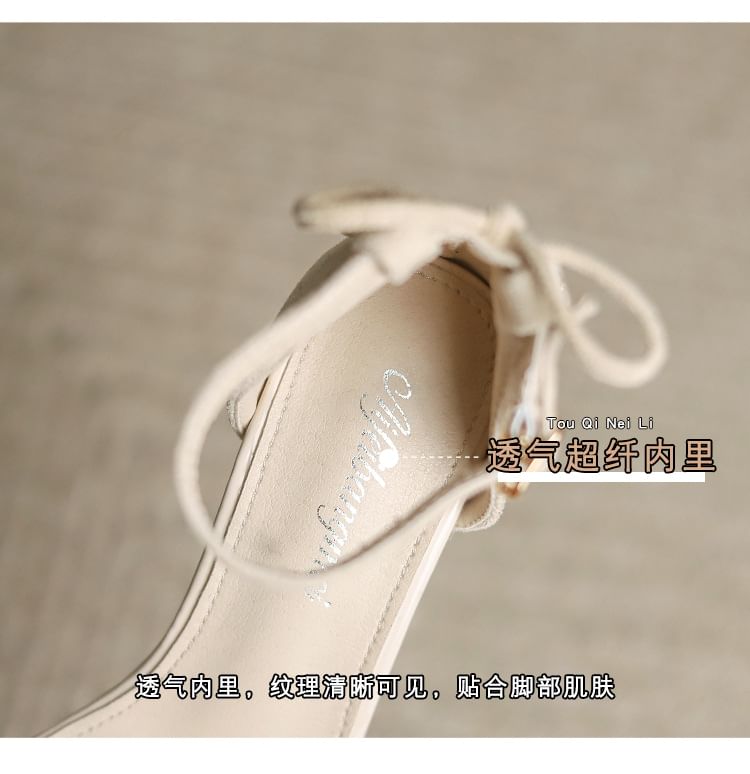 Heel Strap Ankle Chunky Sandals