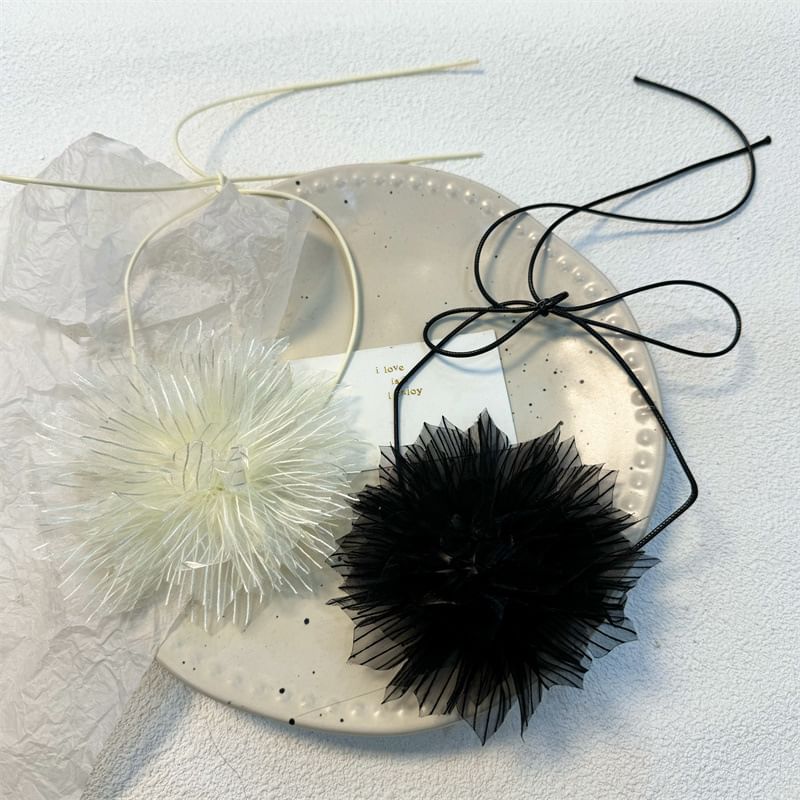 Fabric Floral String Choker