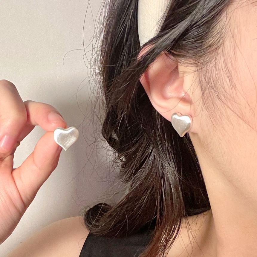 Heart Stud Alloy Earring