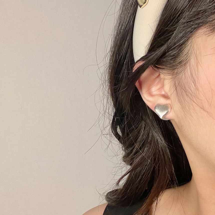 Heart Stud Alloy Earring