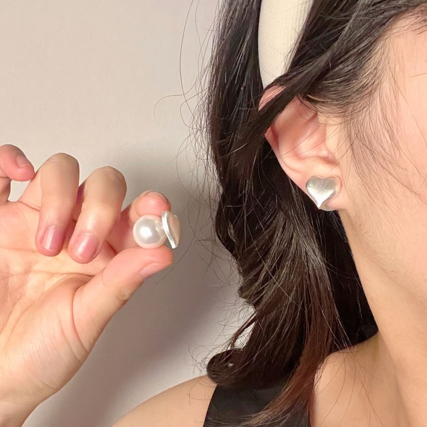 Heart Stud Alloy Earring