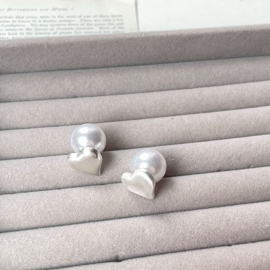 Heart Stud Alloy Earring