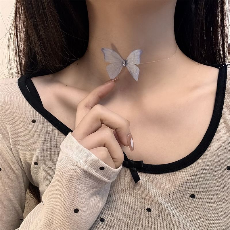 Choker Butterfly Fabric