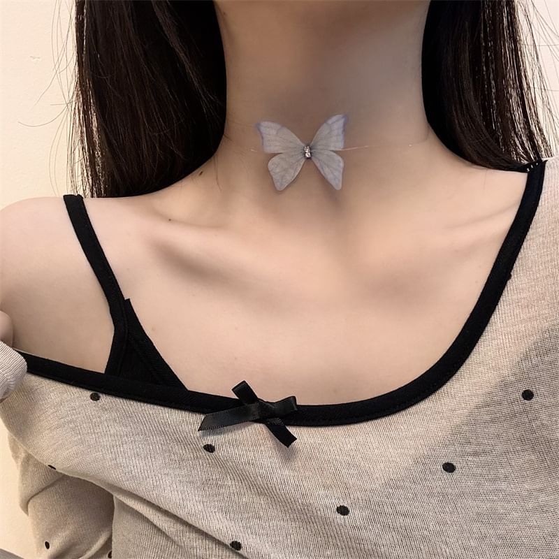 Choker Butterfly Fabric
