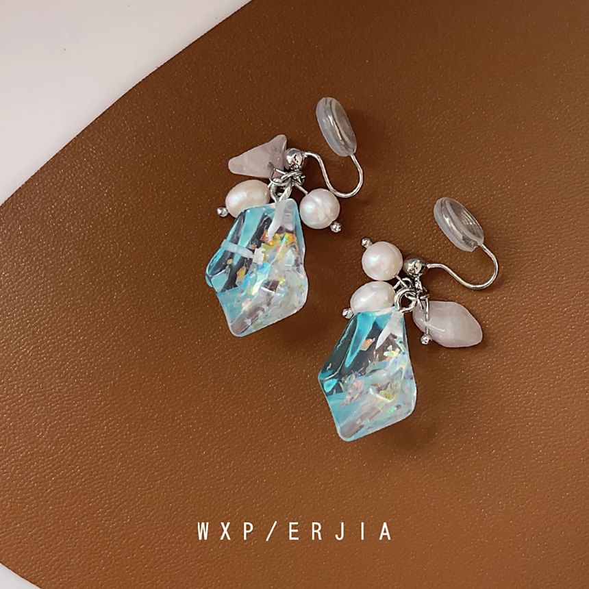 Pearl Ear Crystal Cuff Alloy Faux Freshwater