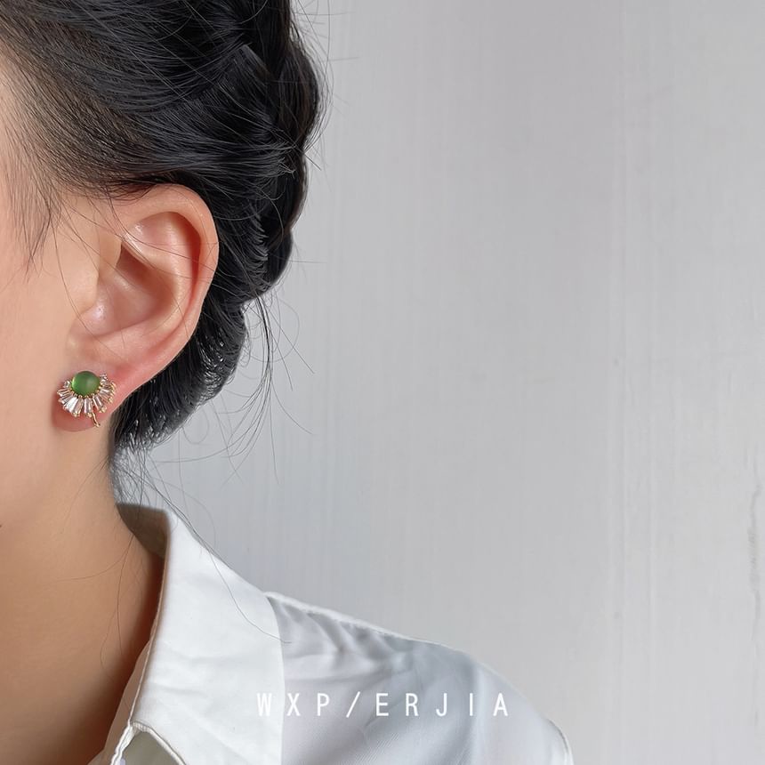 Ear Faux Alloy Rhinestone Cuff Gemstone