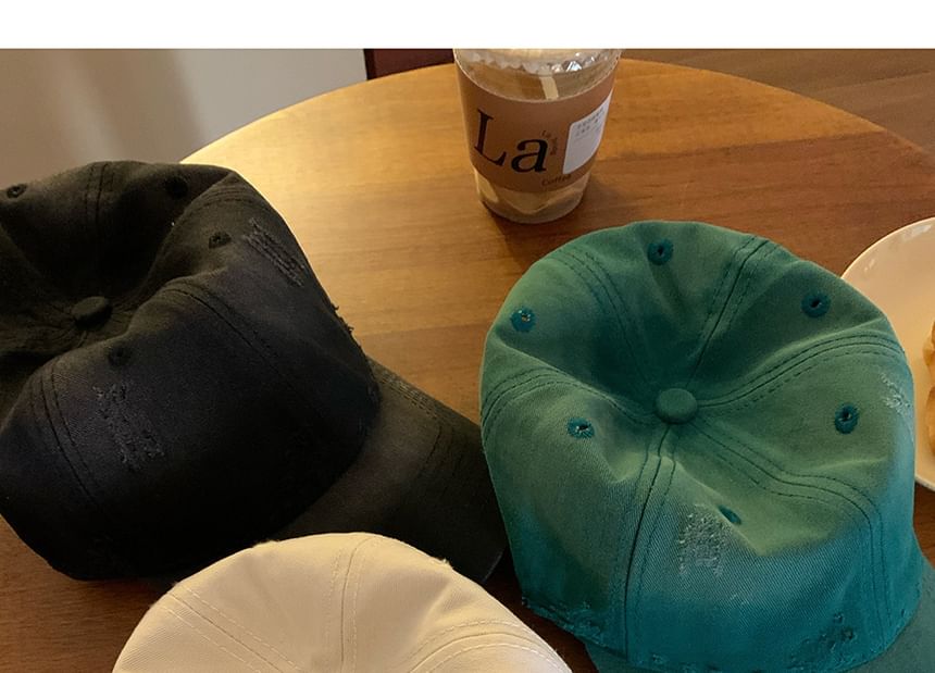 Baseball Distressed Plain Cap